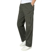 Puawkoer muns Solid COLL COLL CALESTE Sve hlače Modne tkane duge teretne hlače sa džepovima Muške modne