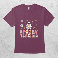 Sablasna učitelj smiješno Halloween Retro majica