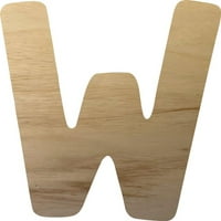 Nedovršeno drveno slovo Malo 15 '' visok, Drveni obrtni diy Diy projekat, zidni dekor