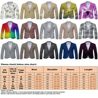 Beiwei Muška jakna Čvrsta boja Kardigan Jakne LEAL CACT BLAZER Redovna fit odjeća Muška blužači dugih