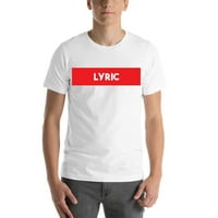 Nedefinirani pokloni XL Super crveni blok Lyric Short rukav pamučna majica