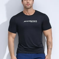 Košulje za muškarce Ljeto brzo sušenje Thirt Okrugli vrat Tanka reflektirajuća slovaRunningtraining i fitnes odjeća