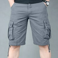 Zkozptok Teretne kratke hlače za muškarce plus veličine Ljetne kratke hlače Multi-džepovi opuštene plažne