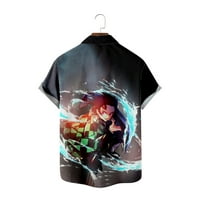 Demon Slayer Tops T-majice vrhovi muške košulje majice Anime 3D tiskane odjeće, majica za pamučnu majicu