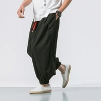 WeFuesd Cargo Hlače za muškarce Muške hlače Modne labave casual široke hlače Muške elastične hlače za