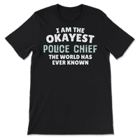 Funny Policijska šefa majica - ja sam na dole