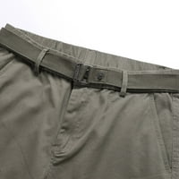Koaiezne muške hlače modne muške teretne hlače Čvrsto boje Multi džepne testerne hlače u boji