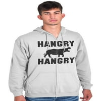 Jednorog znojne košulje sa patentnim zatvaračem Zip dukserica Hastgr Hungry Hippos Save Chubby