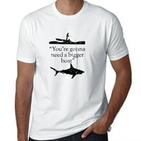 Trebat će ti veći čamac - ribolov morski tjedan Muška siva majica