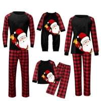 Viadha božićne pidžame za obiteljske žene mama tiskane top + hlače xmas Porodica podudaranja pidžama set