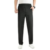 Outfmvch muške hlače Crne kratke hlače za žene muške i udobne i plus baršunaste patentne džepne hlače