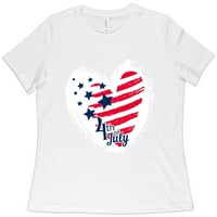 Majica žena 4. jula - američka majica zastava - majice za nezavisnost za žene