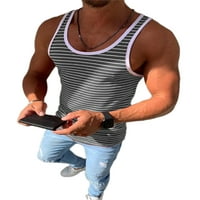 REJLUN MEN TEE majica bez rukava scoop vrat na vrhu Basic Center mišićna fitness prsluk 3xl