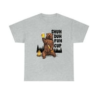 ObiteljskiPop LLC Shuh Duh Fuh Cup medvjed pivo za piće Kampiranje Majica, smiješna muška košulja za