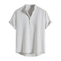Wendunide Polo majice za muškarce Muškarci Ljeto tiskani Torp košulja Collar Pamuk i posteljina Moda