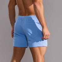 Tawop Big & visoke kratke hlače Denim kratke hlače Muški čvrsti pamučni plavi 14