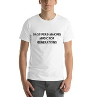 Bagpipersi: pravljenje muzike za generacije podebljana majica s kratkim rukavima pamučna majica od strane
