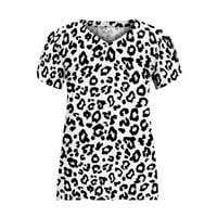 Žene vrhovi modni trendi ljeti kratki rukav majice slatke labave casual bageresne bluze za gamaše