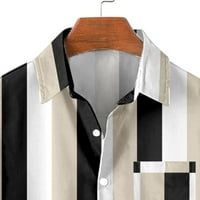 Luiyenes muska košulja casual košulje na ogrlicu Stvorite kratke rukavske veličine rukavske ljetne majice