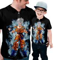 Anime Dragon Ball Plaid majice za muškarce, Ležerne prilike Ležerne prilike Lette Mat Poliester Micro