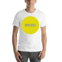 3xl žuta dot Estonija kratka majica s kratkim rukavima po nedefiniranim poklonima
