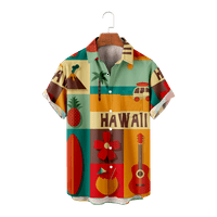 Retro Hawaiian majica kratkih rukava prevelizirani kratki rukavi kawaii majice za parove