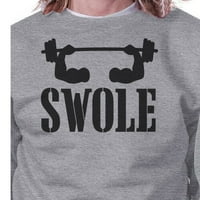 Swole mates Funny Workout Dukserice Type Gym Lover Pokloni Par Dukseri