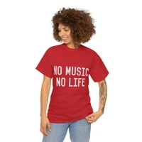 Retro Bez muzike Nema života unizirane grafičke majice