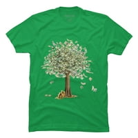 Novac raste na drveću? Muški Kelly Green Graphic Tee - Dizajn od strane ljudi s