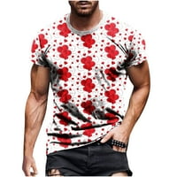 Tklpehg muške majice Ljeto Fitness Sports Okrugli izrez Tees Košulje Loose Fit Bluza Trendy Casual s