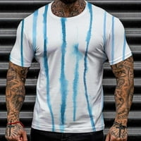 CLlios Graphic majice Muškarci Ljeto 3D print majica Kratki rukav Dnevni rukav Top okruglih vrata Fitness