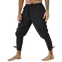 Muške hlače Modni casual trening jogging trčanje labavo retro gležnjača čipkasti pantalone hlače za slobodno vrijeme