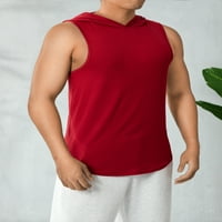 Muške majice bez rukava ljetni duks mišića dukseri na vrhu teretane sportski vinski prsluk fitness s kapuljačom vrhova sportskih tina