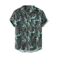 Muška majica Proljeće Ljeto Ležerne prilike Slim tiskano Ljeto Kratki rukav na plaži Fashion Relaxed-Fit Havajski za slobodno vrijeme Plaža Plaža Top bluza za odmor