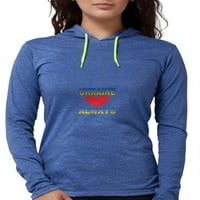 Cafepress - Ukrajina Uvijek dugačak majica s dugim rukavima - Ženska majica s kapuljačom
