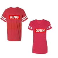 Kraljica kraljica hip hop Unise par koji odgovara pamučnom dresu u stilu majica kontrastne pruge na rukavima