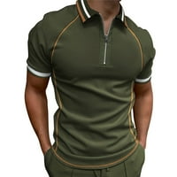 Fragarn Muška košulja Golf košulja Retro Color Contrast na otvorenom Street Short rukavi s gumb za ispis