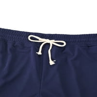 Eyicmarn Muškarci Summer Jogger znojne kratke hlače, ležerne teretne kratke hlače, čvrste boje trening
