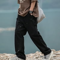 Aaimomet muški teretni hlače zapisivanje hlača opruge nove muške duge hlače ravno japanske retro casual