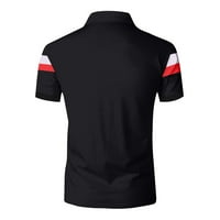 Muška modna majica za patchwork sa kratkim rukavima za nove ljetne sportove crni xl