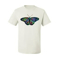 Divlji Bobby, šarena dužna uzorkovana leptir ljubavnica za životinje Muška grafička majica, bijela,
