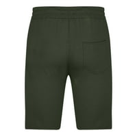 Cacomomrk PI muške kuglice za plivanje čišćenje muške ravne labave srednje udobne plažne hlače povremene sportove petočarne hlače vojska zelena