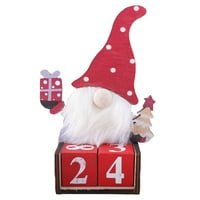 Božićni drveni trodimenzionalni kalendar drveni desktop kalendar