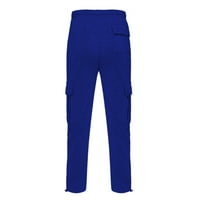 Muški fitness trkački pantalona za crtanje labavog struka džep u boji labavi duks