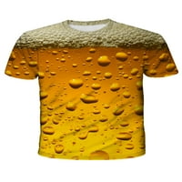 COLISHA MENS Ljetni vrhovi 3D digitalni ispis bluza CREW CACT T majica Casual Sport Short rukava Basic Tee T m