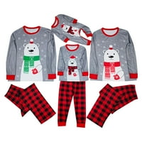 Kiplyki ženske pidžame bavi se radnom dnevnom božićnim PJ-ima za obiteljski set Crvene plaćene top andlong