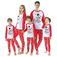 Fanvereka Porodica Usklađivanje božićne pidžame Set hlače set za baby djecu tata mama domaća odjeća