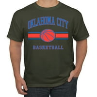Divlji bobby grad Oklahoma City košarkaški majica Fantasy Fan Sports Muška majica, vojna zelena, X-velika