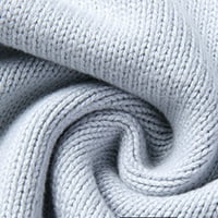 Hinvhai sezonski čišćenje muškarci Pleteni pamuk V-izrez prsluk pulover pulover bez rukava na vrhu bluze siva 14
