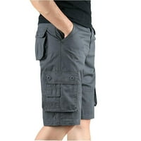 IOPQO muški kratke hlače s višestrukim džepom i modnim ljetnim hlačama za slobodno vrijeme ugrađene